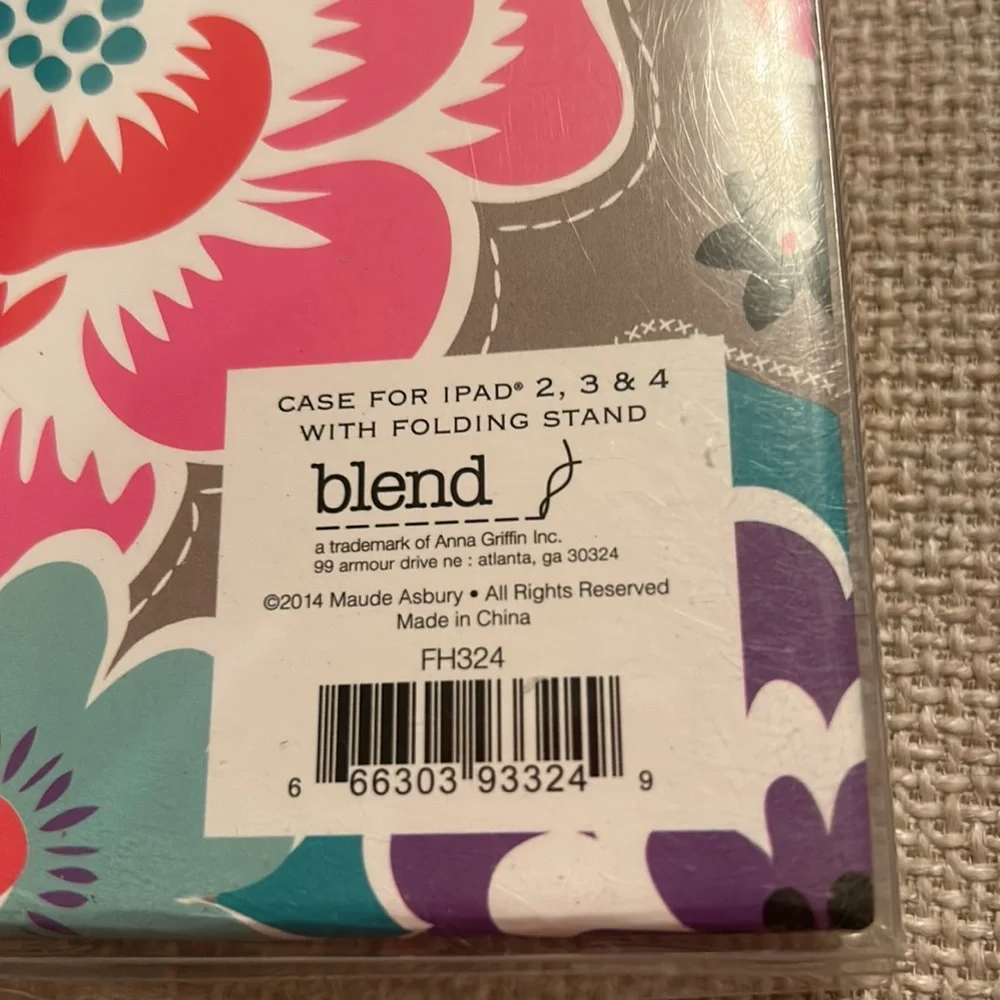Maude Asbury Floral Case for IPAD 2, 3 & 4 with Foldable Stand